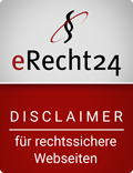 Impressum 1 erecht24 siegel disclaimer rot